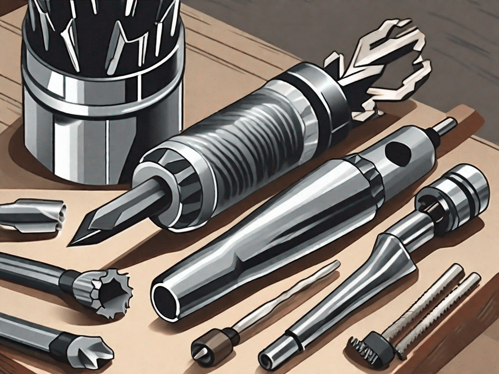 A selection of drill bits with different sizes and shapes