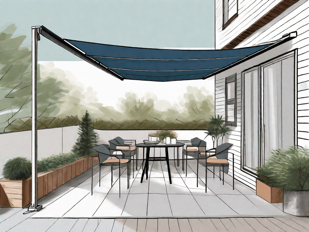 Different types of markisen (awnings) with various features