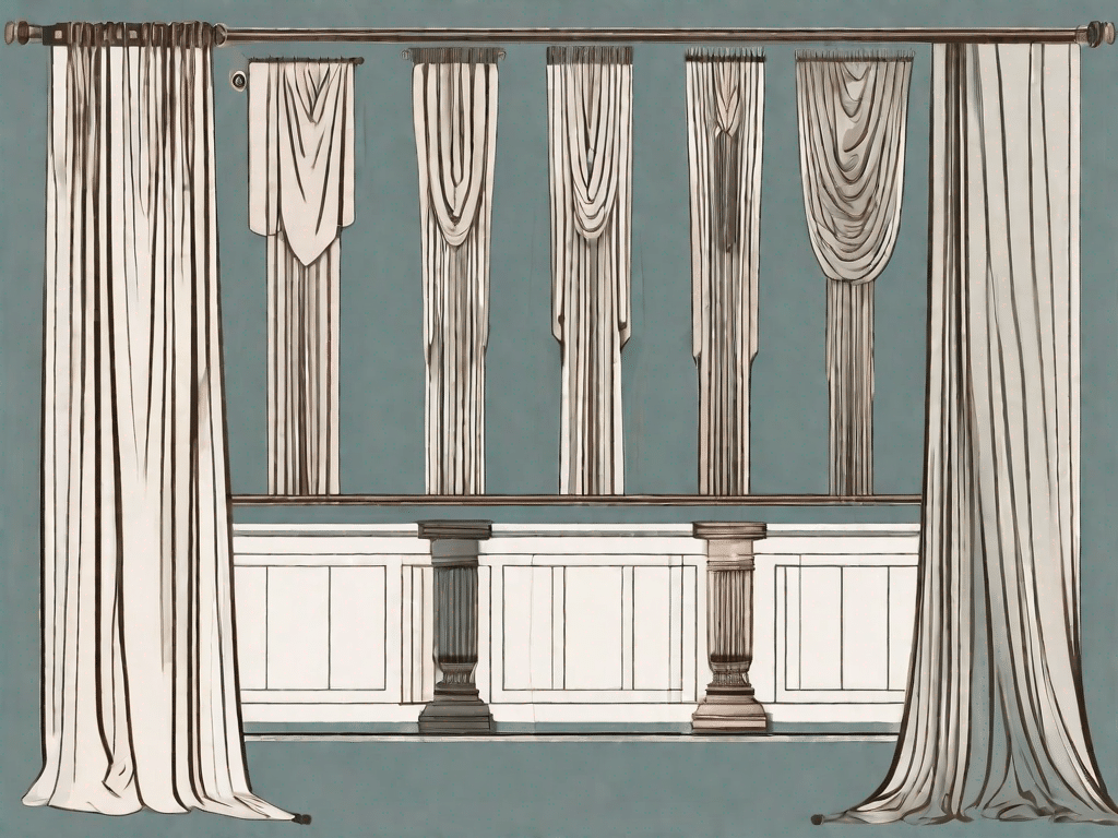 A variety of curtain rods and systems