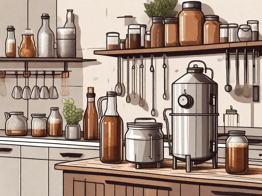 A home brewing kit