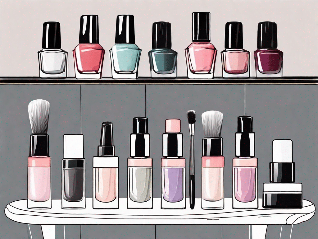 A variety of nail polish bottles in different colors
