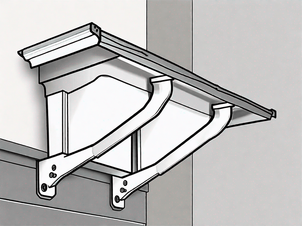 Several top-rated gutter brackets (dachrinnen-halter) attached to a house's roof edge