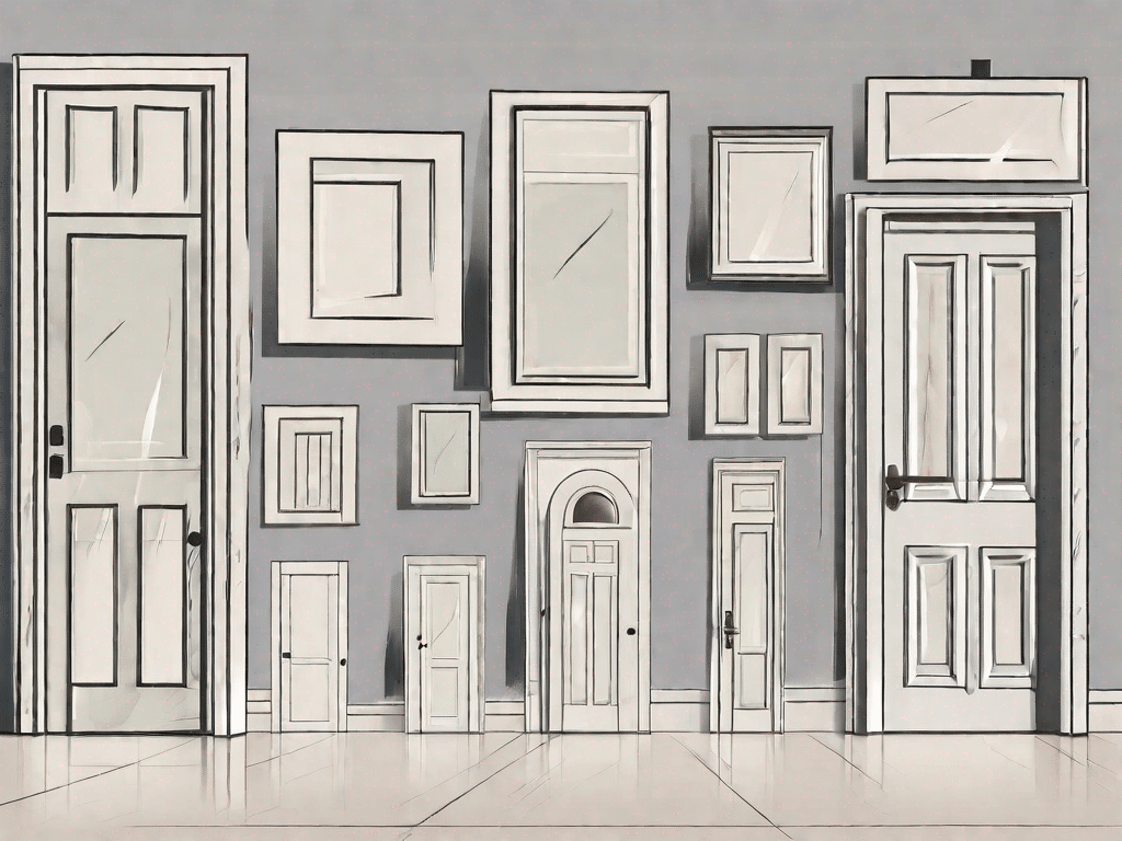 Various types of doors in different sizes and styles