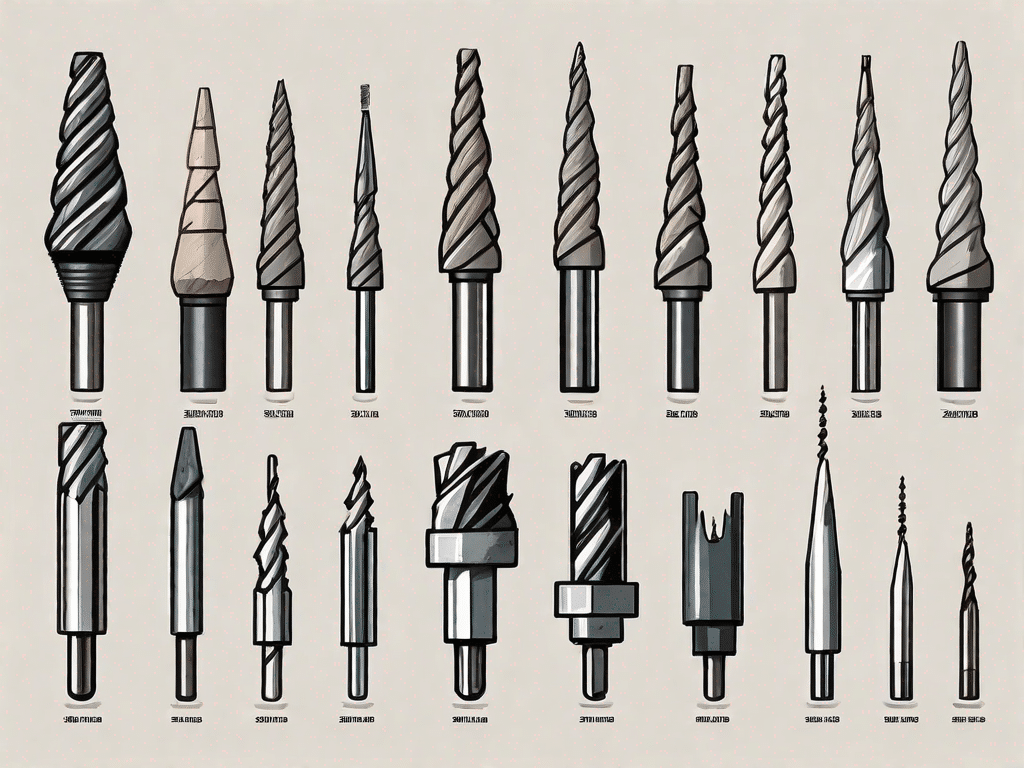 Various types of drill bits