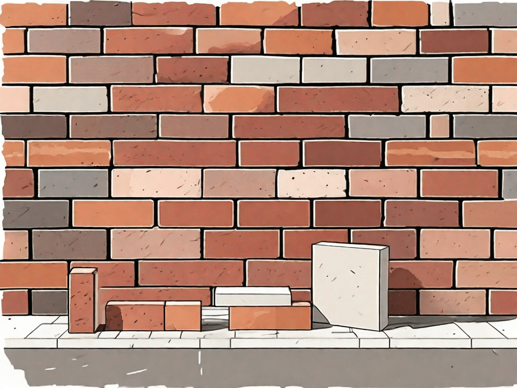 Various types of klinker bricks in different colors and shapes