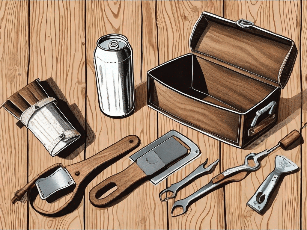 Three different do-it-yourself gifts such as a homemade beer brewing kit