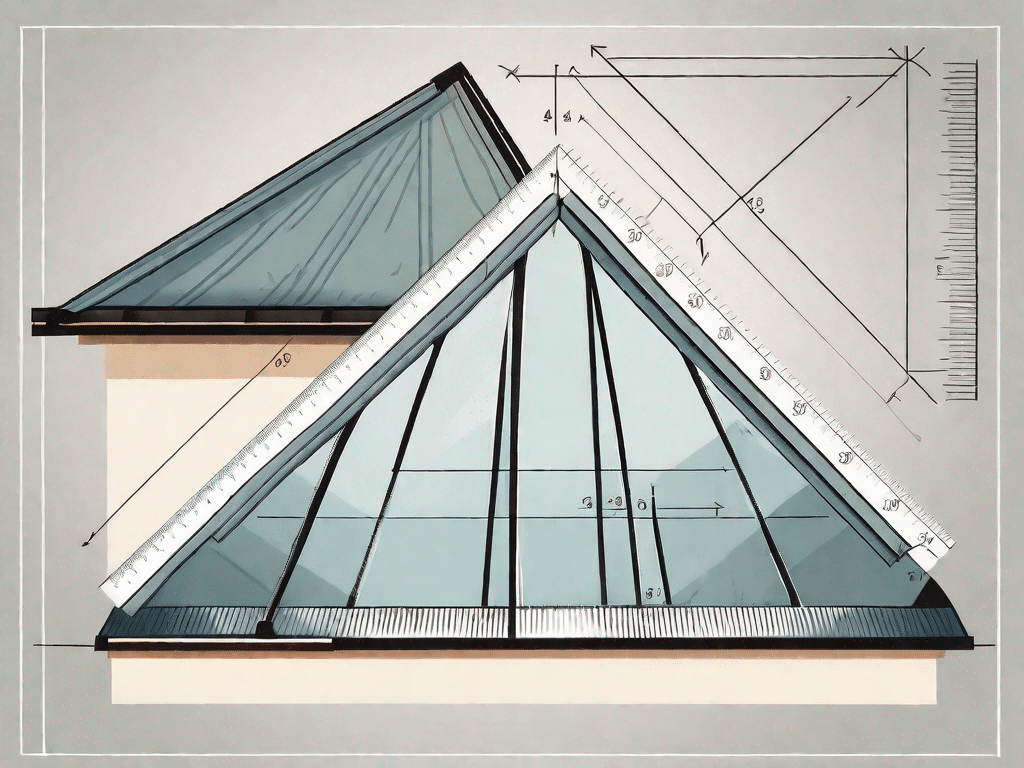 A roof with different angles and slopes
