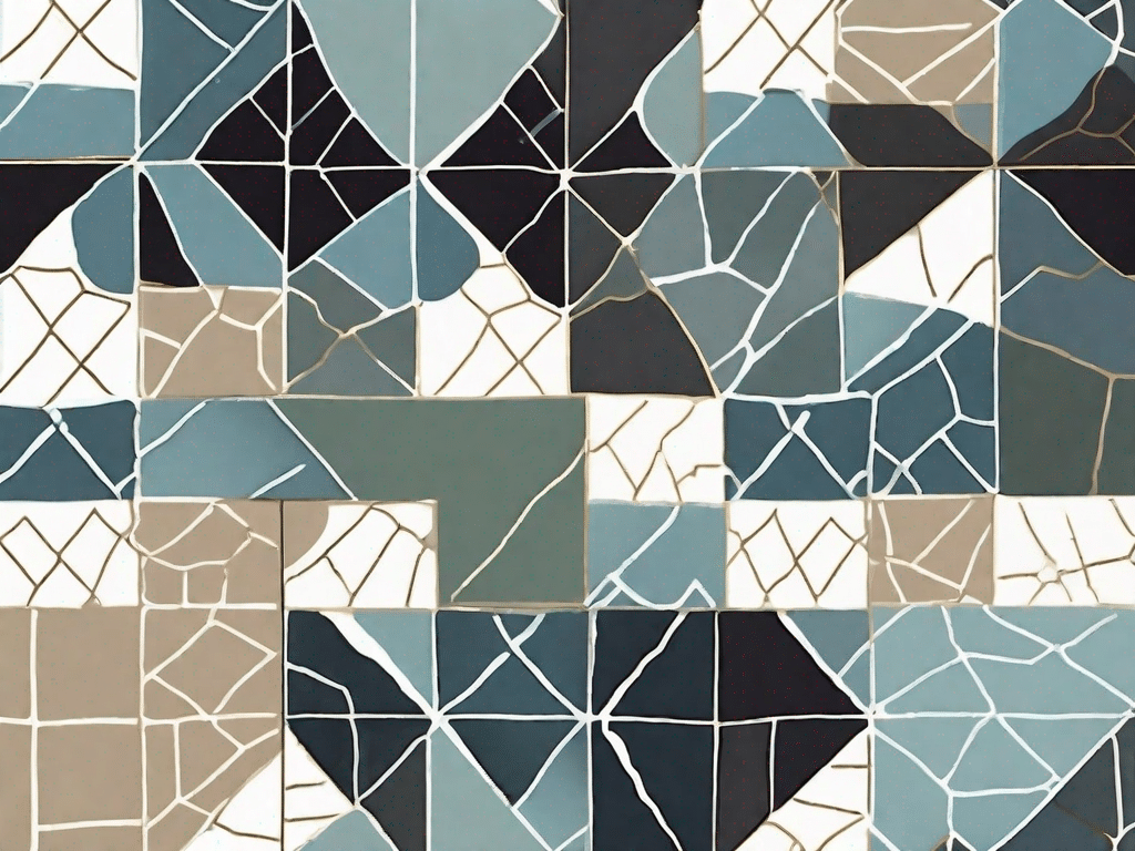 Various tile patterns with sparkling clean grout lines