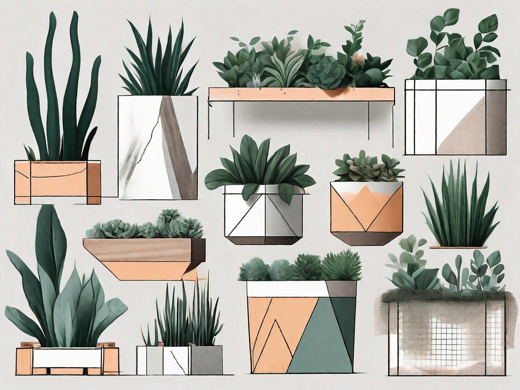 A variety of unique and creative planter boxes in different shapes and sizes