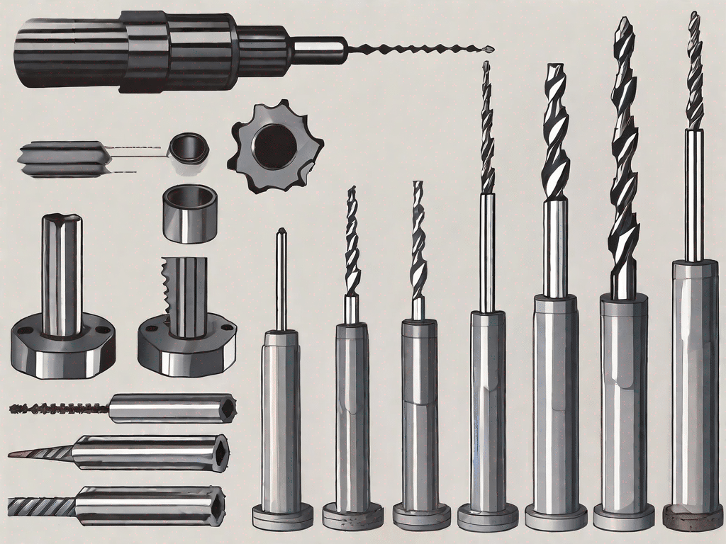 Various types of drill bits suitable for metal and steel