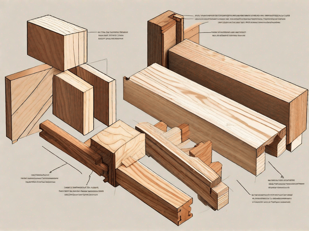 Various types of wood joinery techniques