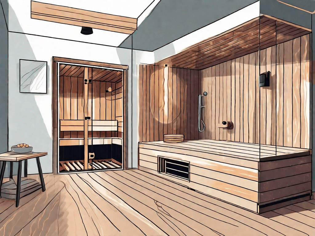 A home sauna in the construction process