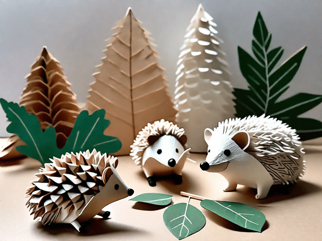 Five different creative hedgehog crafts