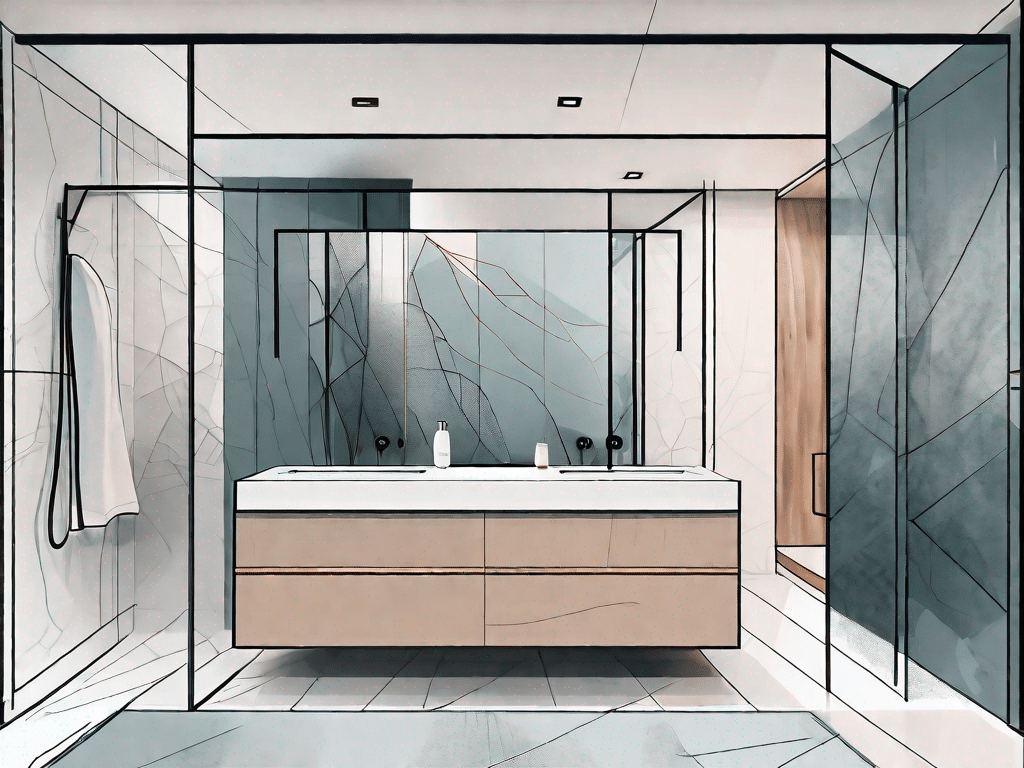 A modern bathroom showcasing the vorwandinstallation system