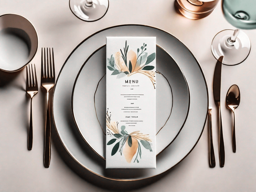 A variety of beautifully crafted menu cards for different occasions such as a wedding
