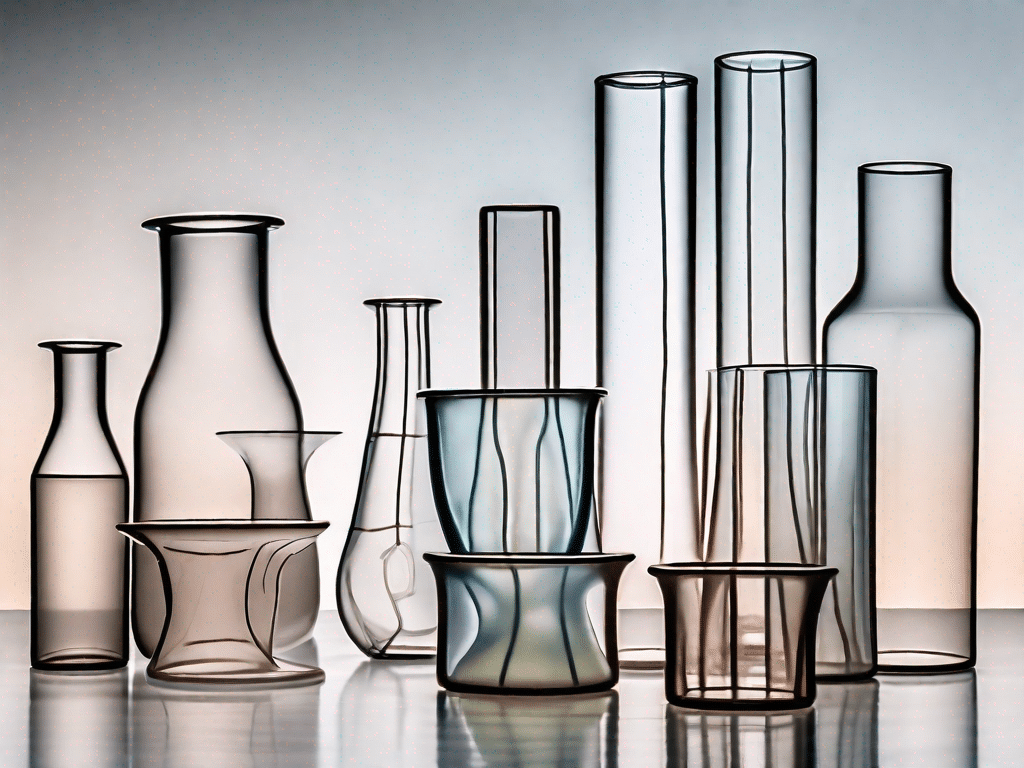 Various glass pieces being joined together with silicone