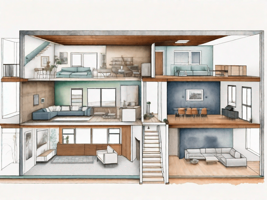 A cross-section of a home