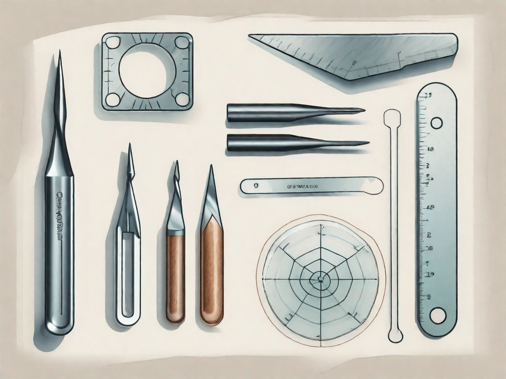 A set of glass cutting tools