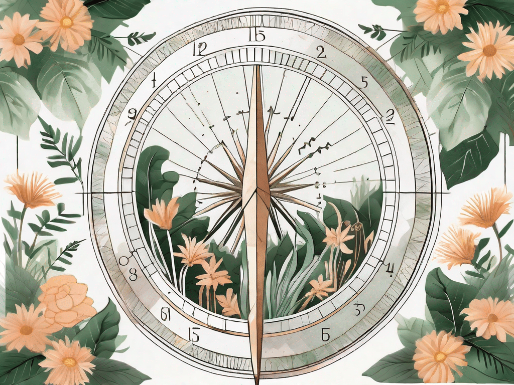 A meticulously crafted sundial
