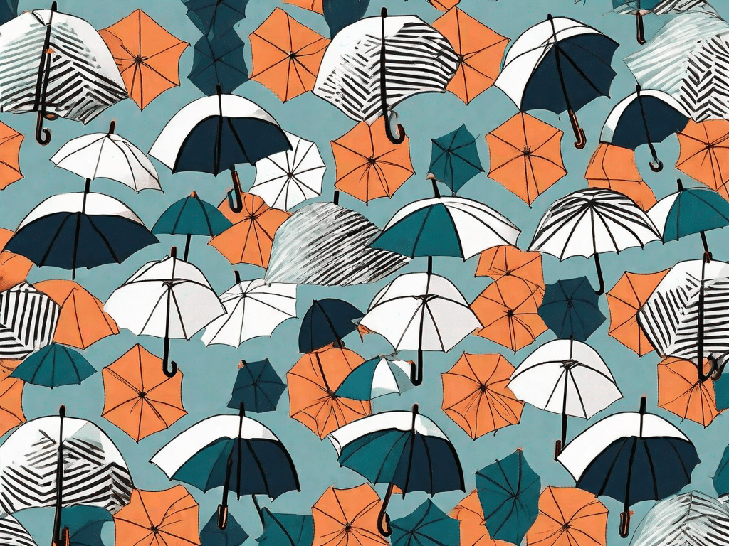 A variety of stylish diy umbrellas