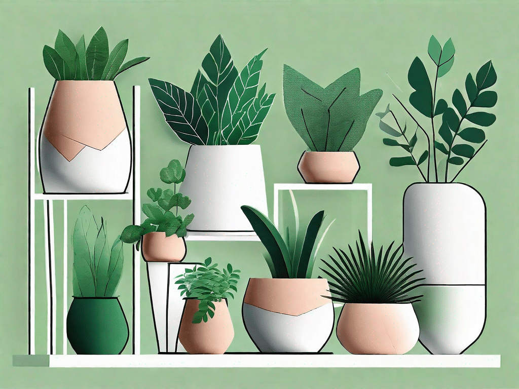 A variety of diy planters in different shapes and sizes