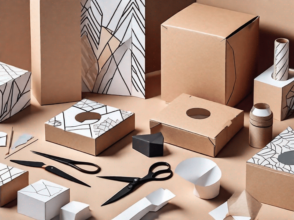 Various types of creatively folded boxes