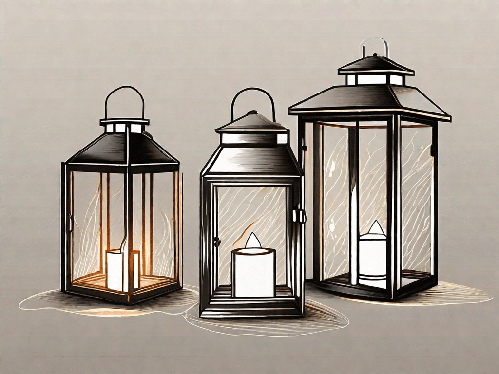 Five different diy windlichter (lanterns)
