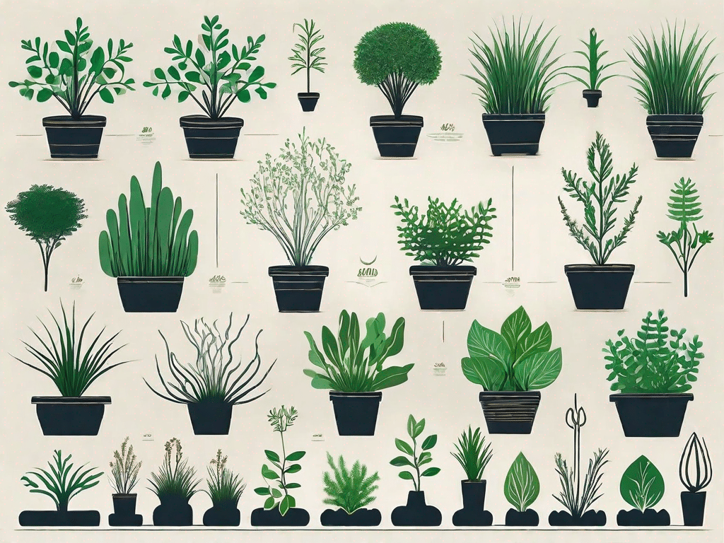 Various types of sommerzypressen plants showcasing their unique characteristics