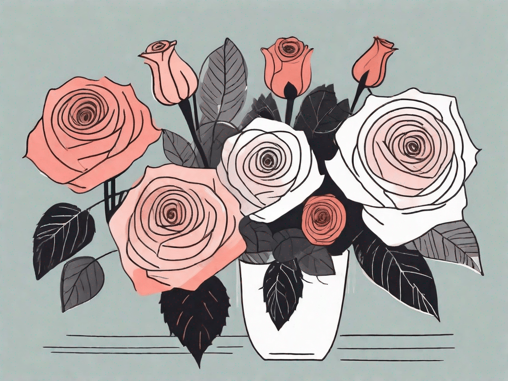 Various types of roses in different shapes and sizes